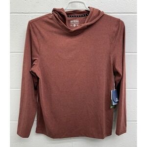 NWT Amble Clothing Coastal Hoodie Lightweight Pullover Burnt Henna / Men's Small